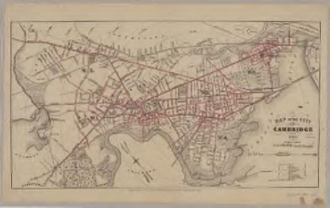 Map of the city of Cambridge for 1865