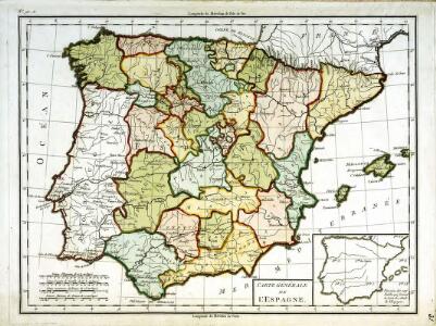 Carte générale de l'Espagne