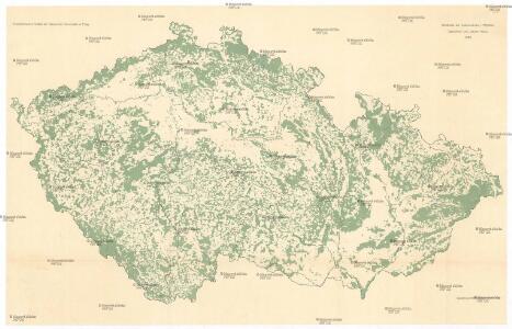 Waldkarte der Sudetenländer