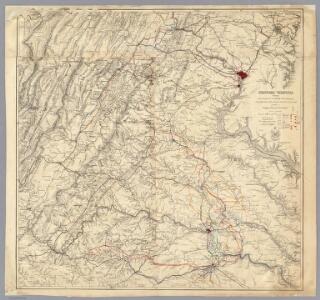 Central Virginia showing Lieut Gen'l U.S. Grant's Campaign and Marches.
