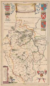 Bedfordiensis Comitatus; Anglis Bedford Shire. [Karte], in: Theatrum orbis terrarum, sive, Atlas novus, Bd. 4, S. 246.