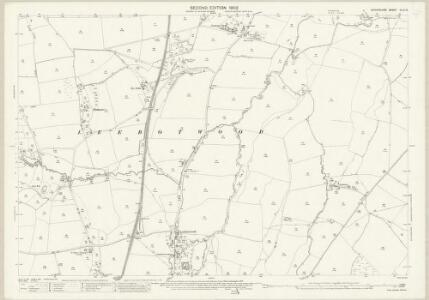 Shropshire XLIX.10 (includes: Leebotwood; Longnor; Smethcott; Woolstaston) - 25 Inch Map