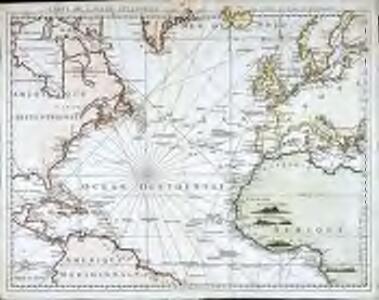 Carte de l'ocean Atlantique