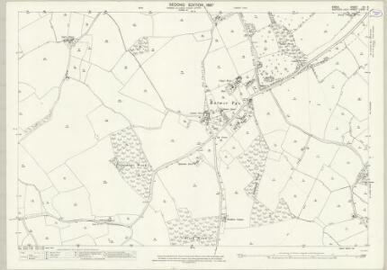 Suffolk LXXIX.6 (includes: Ballingdon; Bulmer; Great Henny; Little Henny; Middleton) - 25 Inch Map