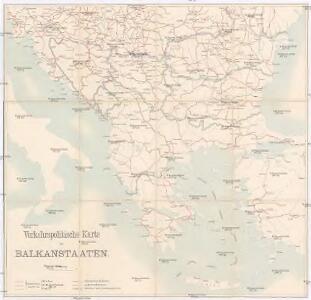 Verkehrspolitische Karte der Balkanstaaten