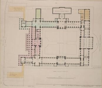Plan of the British Museum as built by Sir Smirke, Robert. Ground Floor] 20-