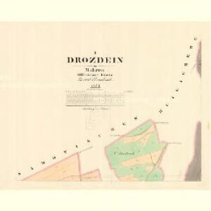 Drozdein - m0583-1-001 - Kaiserpflichtexemplar der Landkarten des stabilen Katasters