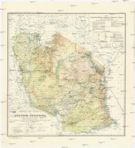 Wirtschaftskarte von Deutsch-Afrika