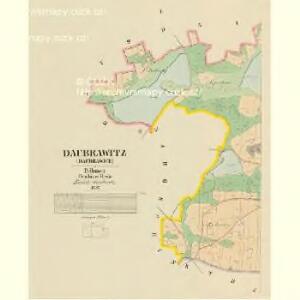 Daubrawitz (Daubrawice) - c1468-1-001 - Kaiserpflichtexemplar der Landkarten des stabilen Katasters