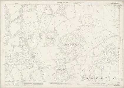 Surrey XXVI.1 (includes: Headley; Walton on The Hill) - 25 Inch Map