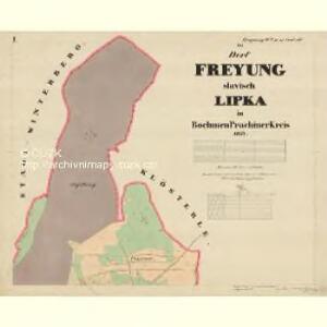 Freyung - c4110-1-001 - Kaiserpflichtexemplar der Landkarten des stabilen Katasters