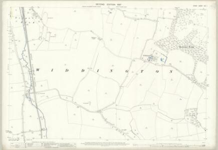 Essex (1st Ed/Rev 1862-96) XIV.1 (includes: Debden; Widdington) - 25 Inch Map