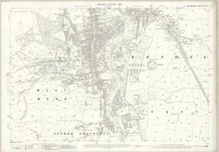 Westmorland XXXVIII.8 (includes: Helsington; Kendal) - 25 Inch Map