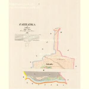 Zahradka - c9079-1-001 - Kaiserpflichtexemplar der Landkarten des stabilen Katasters