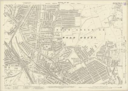 Middlesex XII.2 (includes: Southgate; Wood Green) - 25 Inch Map