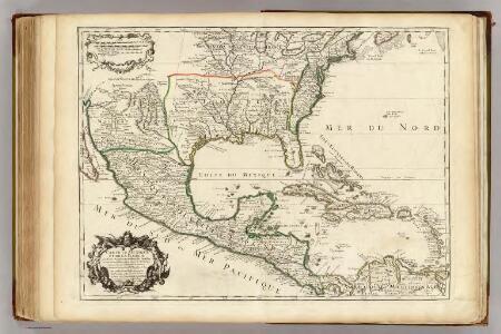 Mexique, Floride, Terres Angloises, Isles Antilles.