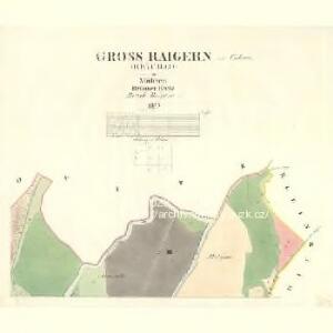 Gross Raigern (Reihrad) - m2542-1-003 - Kaiserpflichtexemplar der Landkarten des stabilen Katasters