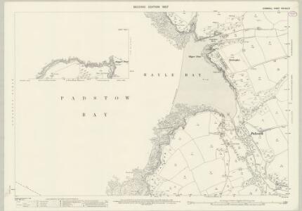 Cornwall XVIII.8 & 7 (includes: Padstow Urban, St Minver Highlands; St Minver Lowlands) - 25 Inch Map