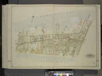Queens, Vol. 1, Double Page Plate No. 37; Part of     Ward 5; Farrockaway; [Remsen Ave., Henry St., Hollywood Ave., Wolcott Ave.,      Judson Ave., Ward Ave., Thompson Ave., Bond Ave., Waverly Ave., Academy Ave.;    Including Holland Ave., Oceanus Ave