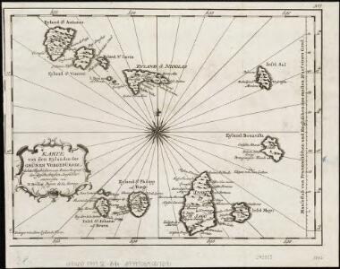Karte von den Eylanden des Grünen Vorgebürges, nach den Tagebüchern und Anmerkungen der geschicktesten Seefahrer