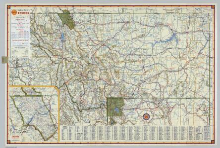 Shell Highway Map of Montana.