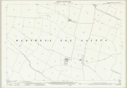 Northamptonshire XXVII.2 (includes: Barnwell; Lilford Cum Wigsthorpe; Thurning) - 25 Inch Map