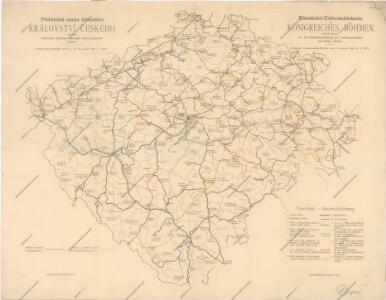 Přehledná mapa železniční království Českého