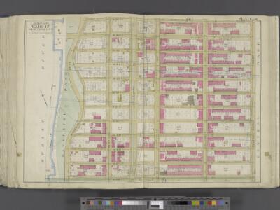 Manhattan, Double Page Plate No. 36 [Map bounded by W. 97th St., Central Park W., W. 86th St., Hudson St.,]