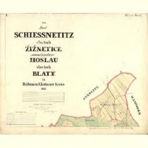 Schiessnetitz - c9471-1-001 - Kaiserpflichtexemplar der Landkarten des stabilen Katasters