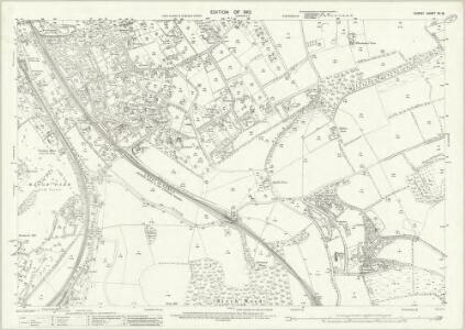 Surrey XX.15 (includes: Caterham; Warlingham; Woldingham) - 25 Inch Map