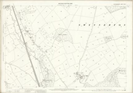 Staffordshire XXIII.7 (includes: Chapel And Hill Chorlton; Swynnerton) - 25 Inch Map