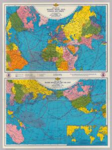 War map Atlantic, Eurasia, Africa, Pacific Ocean.