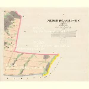 Nieder Domaslowitz - m0489-1-003 - Kaiserpflichtexemplar der Landkarten des stabilen Katasters