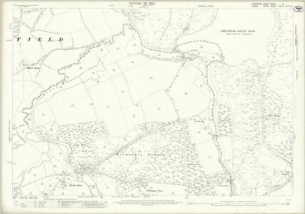 Hampshire and Isle of Wight XXXVI.8 (includes: Dockenfield; Frensham; Headley) - 25 Inch Map