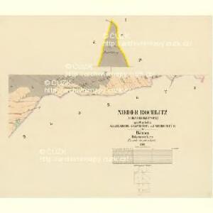 Nieder Rochlitz (Dolni Roketnice) - c1376-1-001 - Kaiserpflichtexemplar der Landkarten des stabilen Katasters