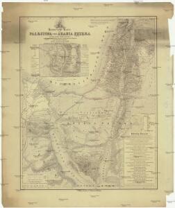 Historische Karte von Palestinae und Arabia Petraea mit einen grossen Theil von AEgypten