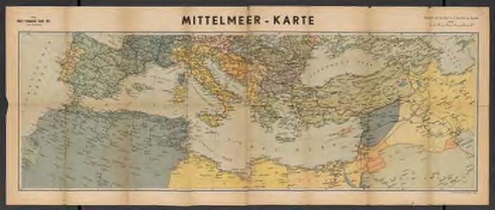 Metzer karten der Mittelmeer Raum
