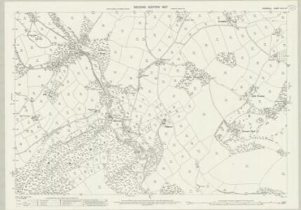 Cornwall XLIV.13 (includes: Duloe; Lansallos; Morval; Pelynt) - 25 Inch Map