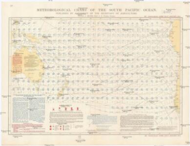 Meteorological chart of the South Pacific Ocean