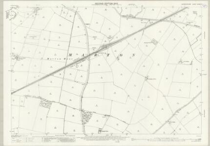 Warwickshire XXXIV.7 (includes: Birdingbury; Frankton; Long Itchington; Marton) - 25 Inch Map