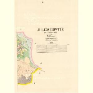 Jlleschowitz (Jllessowick) - m1104-1-002 - Kaiserpflichtexemplar der Landkarten des stabilen Katasters