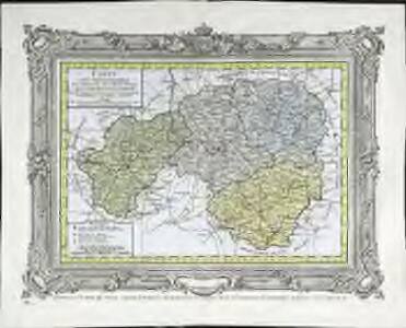 Carte des départemens de la Charente, de la Haute Vienne, de la Creuse et de la Correze