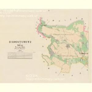 Radostowitz - c6384-1-001 - Kaiserpflichtexemplar der Landkarten des stabilen Katasters