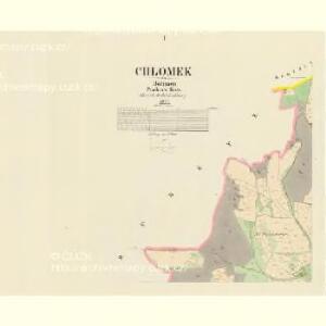 Chlomek - c2497-1-001 - Kaiserpflichtexemplar der Landkarten des stabilen Katasters