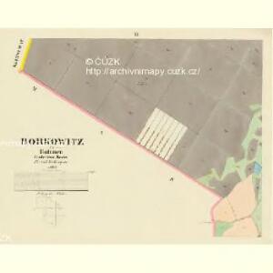 Borkowitz - c0380-1-002 - Kaiserpflichtexemplar der Landkarten des stabilen Katasters