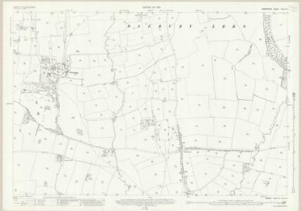 Derbyshire XLIX.13 (includes: Dalbury Lees; Etwall; Osleton and Thurvaston; Radbourne; Trusley) - 25 Inch Map