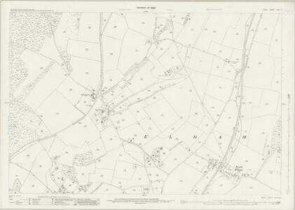 Kent LXVI.4 (includes: Elham) - 25 Inch Map