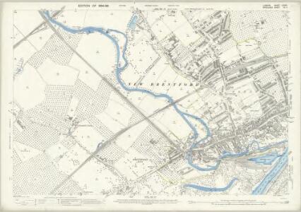 London (Edition of 1894-96) LXXXIII (includes: Ealing St Mary; Heston and Isleworth; New Brentford; Old Brentford) - 25 Inch Map