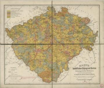 Karte des landtäflichen Grossgrund - Besitzes im Königreiche... Böhmen