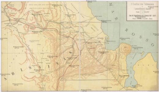 I confini tra l'Abissinia e i possedimenti italiani